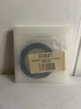 Adorama Ata58t 58mm To T-mount Camera Lens Adapter Ring Adorama Ata58t 58mm To T-mount Camera Lens Adapter Ring