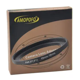 Amopofo 414778808683 Metal Step Up Ring Adapter 49mm To 58mm Stepup Lens For Filtersmade Amopofo 414778808683 Metal Step Up Ring Adapter 49mm To 58mm Stepup Lens For Filtersmade