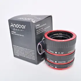Andoer 756910736675 Auto Focus Macro Extension Lens Adapter Tube Rings Set For Canon Eos Ef Mount Andoer 756910736675 Auto Focus Macro Extension Lens Adapter Tube Rings Set For Canon Eos Ef Mount