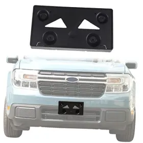 Aunginsy Dx22-97 Car Front License Plate Frame Bracket Compatible With Ford Maverick 2022 Black