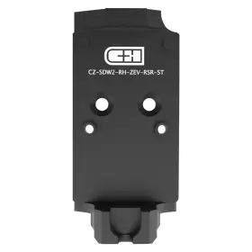 C H Cz-sdw2-rh-zev-rsr-st Precision Optics Adapter Plate For Cz Shadow 2 And Trijicon Rmr Holosun 40