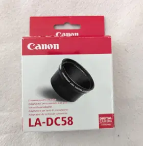 Canon 5744a001 La-dc58 Conversion Lens Adapter - With Original Box And Packaging