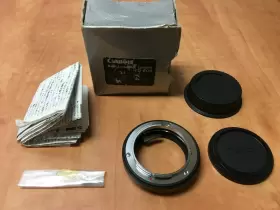 Canon Cz6-1565 Macro Lens Converter Fd-eos Genuine With Caps Manual And Box Mint Japan Made