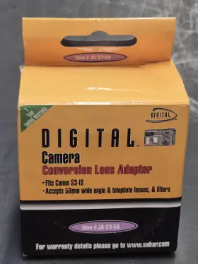 Digital Concepts Ja-s3-58 58mm Conversion Lens Adapter Fits Canon S3-is