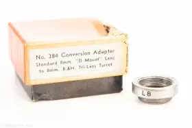 Elgeet No-384 No 384 Conversion Adapter Standard D Mount To B&h Tri-lens Turret V22