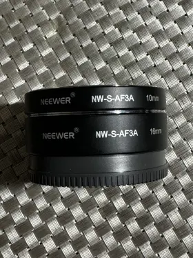 Fittings4you 03018 Neewer Metal Af Auto-focus Macro Extension Tube Set 10mm 16mm For Sony E Mount