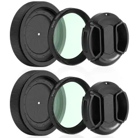 Folisobo Set 2 Adjustable Iris Aperture Diaphragm Filter Pack M30 To M37 Diaph