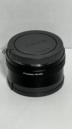 Fotasy 081159146931 Nk-nex Adapter Nikon F Lens To Sony Nex E-mount And E Rear Cap