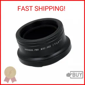 Fotodiox 09m42micro43 Pro Lens Mount Adapter Compatible With M42 Type 2 Lenses To Sony E-moun