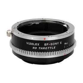 Fotodiox 847372049066 Vizelex Cine Nd Throttle Lens Adapter With Canon Ef Full On Sony E-mount Cameras