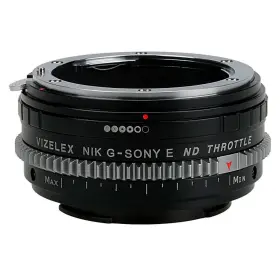 Fotodiox 847372049073 Vizelex Cine Nd Throttle Lens Adapter Nikon F-m To Sony E-m Cam