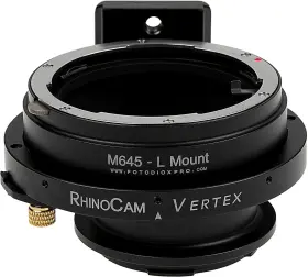 Fotodiox M645-l-rcv Rhinocam Vertex Rotating Stitching Adapter For Mamiya 645 M645 Lens To Leica