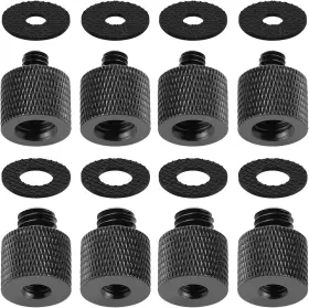 Frgyee 445017094063 Camera Screw Adapter 8 Pieces Thread 1/4 Inch Male To 3/8 Female And 1