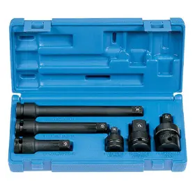 Grey Pneumatic 838780001050 2200 1/2 Inch Drive Friction Ball Socket Extension Adapter Set