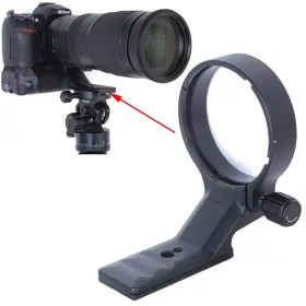 Ishoot 708214154259 Lens Collar With Nikon Af-s Nikkor 200-500mm F/5.6e Ed Vr Tripod