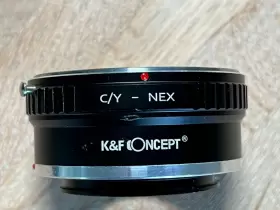 K&f Concept Kf06.111 K&f Orig. Adapter For Contax /yashica C/y Mount Lens To Sony E Nex K&f Concept Kf06.111 K&f Orig. Adapter For Contax /yashica C/y Mount Lens To Sony E Nex