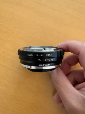 K&f Concept Kf06.138 K&f Lens Mount Adapter - Canon Fd To Eos M Ef-m Camera