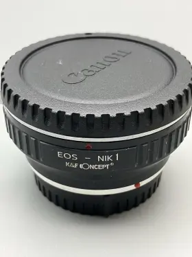 K&f Kf06.080 K&f Concept Adapter For Canon Ef Ef-s Mount Lens To Nikon 1 Camera V1 J1