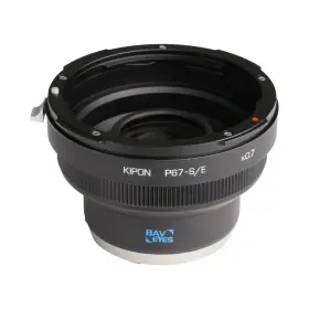Kipon 972785173375 0.7x Adapter Focal Reducer Put Pentax 67 Lens On Sony E Mount Camera
