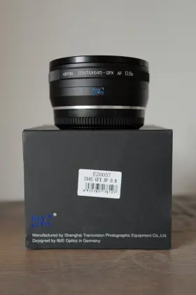 Kipon 972785178233 0.8x Focal Reducer Electronic Adapter For Contax 645to Fuji Gfx Af