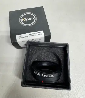 Kipon M42-l39 Adapter For Pentax M42 Screw Mount Lens To Leica M39 L39 Camera With Box