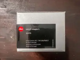 Leica 16075 S-adapter L - Black Leica 16075 S-adapter L - Black