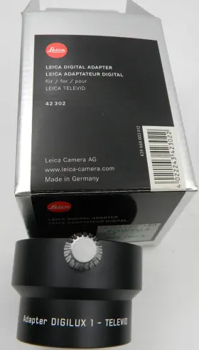 Leica 42302 Nos Digital Adapter Spotting Scope Televid 77 And 62 Digilux 1