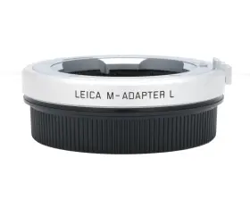 Leica 548182187653 M-adapter L 18765 Silver Sl/lumix S1/sigma Fp -near Mint- #100