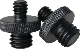 Luorongsm 313095999914 2pcs 3/8 Inch Male To 1/4 Threaded Tripod Screw Adapter Double Sides S