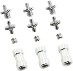 Maxmoral 313020231232 3 Sets 1/4 Inch To 3/8 Threaded Screw Mount Adapter Set For Camera Maxmoral 313020231232 3 Sets 1/4 Inch To 3/8 Threaded Screw Mount Adapter Set For Camera