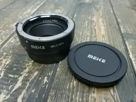 Meike Mk-c-af4 Af Auto Focus Lens Mount Adapter Ring For Canon Eos Ef-s To Ef-m