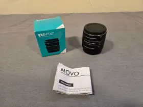 Movo Ext-ft47 Auto Focus Af 3 Extension Tube Set For Micro Four Thirds Camera