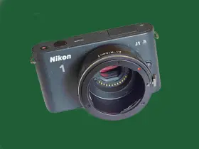 Nikon 3006qc J1 Camera &nikon F Ai-s Mount Lens Adapter To 1