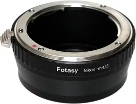Photography Accessories Inc 744110798340 Fotasy Manual Nk Lens To M4/3 Adapter F Mount Mft Compatible With Nikon L