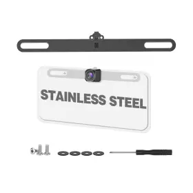 Pixelman 743785317665 Stainless Back Up Camera License Plate Mount Universal Lic... Fast Ship