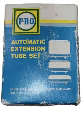 Pro 20-166-0043 Vintage Automatic Extension 3 Tube Set For Konica T-3 Camera