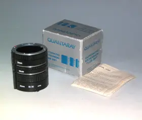 Quantaray 28-166-0027 Automatic Extension Tube Set 31mm 21mm And 13mm For Nikon Ai-s F Mount