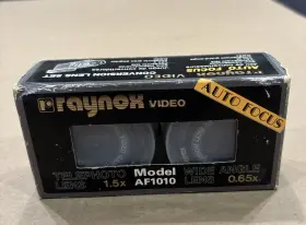 Raynox Af1010 Tele Wide Video Kit Auto Focus 0.65x 1.5x Telephoto Lens Camcorder