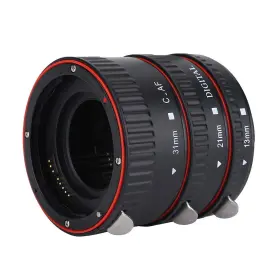 Serounder 783335201396 Auto Focus Macro Extension Lens Adapter Tube Rings Set For Ef Mount