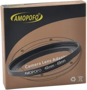 Sheyou 313109085084 46mm To 49mm Metal Step Up Ring Adapter For Canon Nikon Sony Fuji C Sheyou 313109085084 46mm To 49mm Metal Step Up Ring Adapter For Canon Nikon Sony Fuji C
