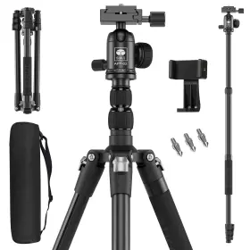 Sirui Apt-02 Camera Tripod And Monopod Stand 78.7 Inch Tall Aluminum Detachable Wi