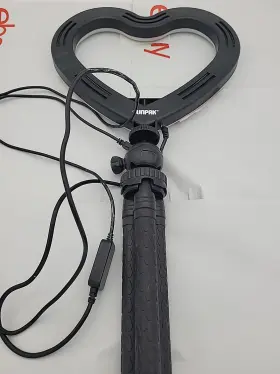 Sunpak Vl-ledrgb-10hlk - 10 Inch Heart-shaped Rainbow Vlogging Kit With Bluetooth Remote
