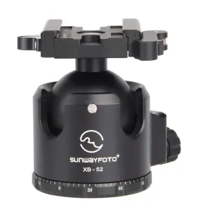 Sunwayfoto Xb-52lr Tripod Ball Head W Arca Compatible Lever Lock Clamp Low Pr