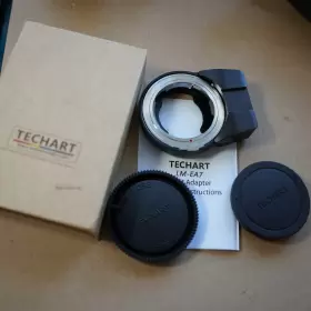 Techart Lm-ea7 Pro Autofocus Lens Adapter For Leica M To Sony E - Black Mint