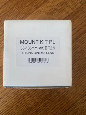 Tokina 968808220302 Cinema Lens Mount Kit Pl 50-135mm Mk Ii T2.9 Tokina 968808220302 Cinema Lens Mount Kit Pl 50-135mm Mk Ii T2.9