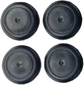 Top Secret Pdr 600139972720 Caplugs - 3/4 Inch 0.75 Black Rubber Plugs For Flush Mount Body And Sheet