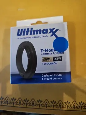 Ultimax 738676505009 T2 To Canon Eos Ef Ef-s Adapter Ring Lens Mount 42mm Screw