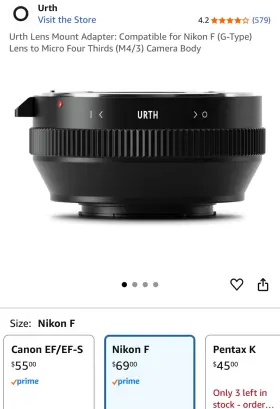 Urth 354842008139 Lens Mount Adapter Compatible With Nikon F G-type - Canon Rf Camera Body