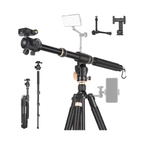 Utasitess Ut03l 86.6 Inch Camera Tripod Monopod With Center Column And Ball Head Aluminum Ar