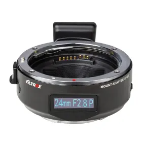 Viltrox 03238-xy Ef-e5 Smart Auto Focus Lens Mount Adapter With Oled Screen For Canon Ef/ef-s